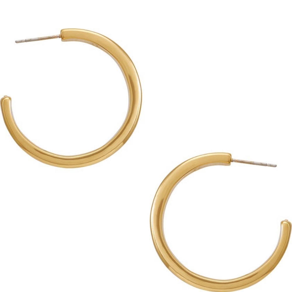 💜Vince Camuto Two Tone Hoop Earrings💜 - Picture 9 of 10